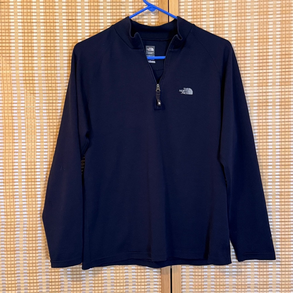 The North Face Flight Series Mens Large Navy Blue 1/4 Zip Pullover Activewear